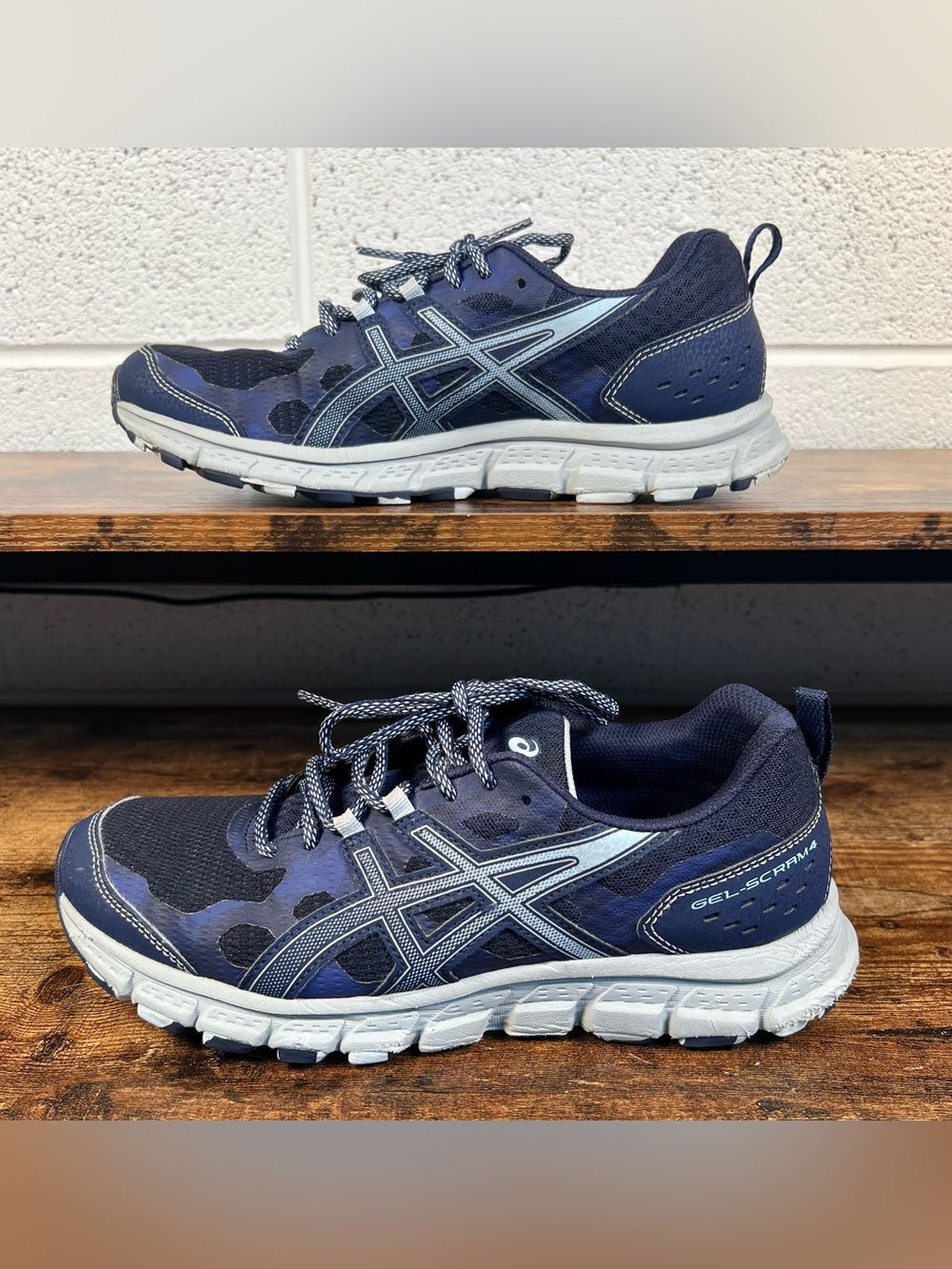 Asics Gel-Scram4 Running Shoes Sneakers Blue Athletic Workout Women's 8.5 - Picture 2 of 10